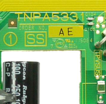 برد اسکن تلویزیون پاناسونیک TH-P42ST30 برد Z پاناسونیک TNPA5331AE ،