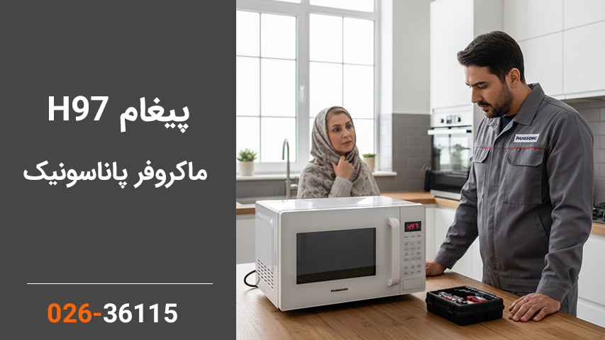 پیغام H97 در ماکروفر پاناسونیک